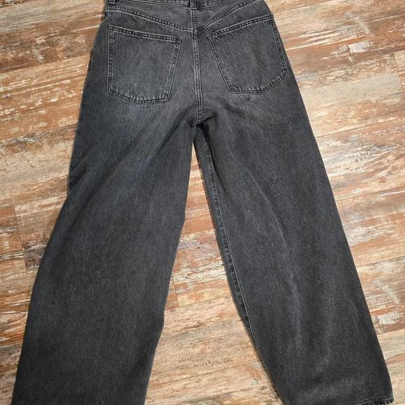 Madewell Black Wide Leg Women's Jeans - Picture 6 of 9